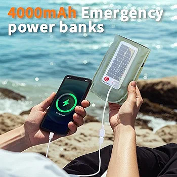 چراغ بادی کمپینگ خورشیدی برند ZTARX ضدآب